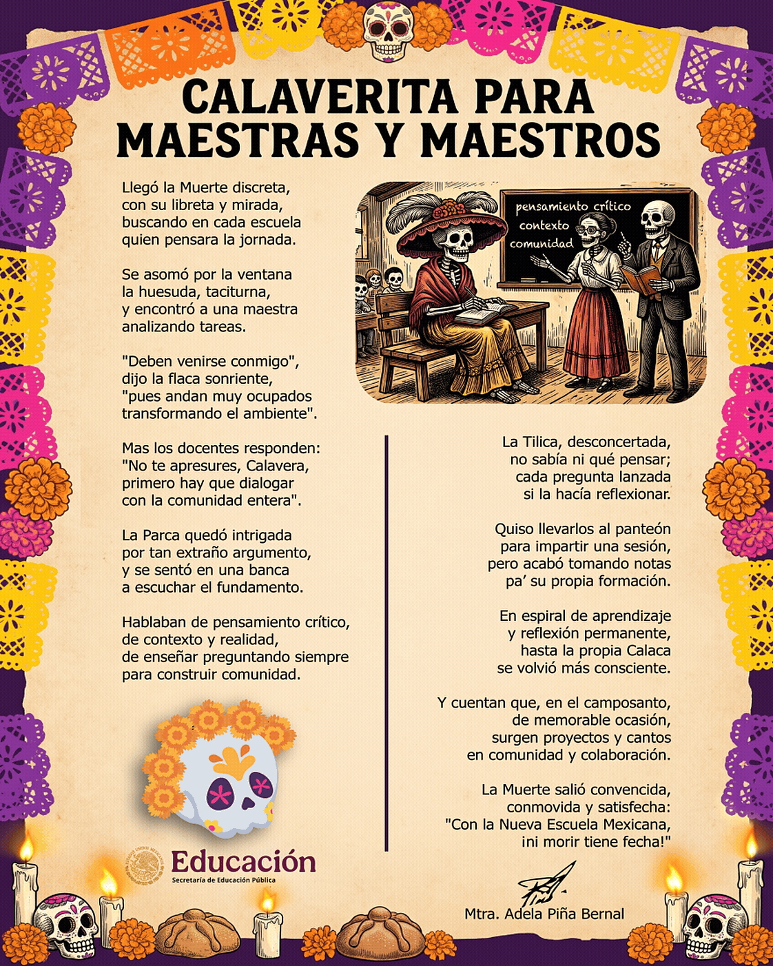Calaverita para Maestras y Maestros